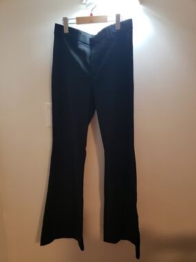 NWOT Zara Black Tailored Trousers with Silver Hook Detail